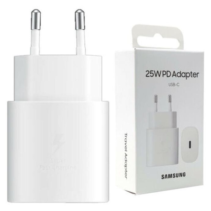 Carica Batteria EP-TA800NWE Samsung USB-C 25W Bianco Carica Batteria EP-TA800NWE Samsung USB-C 25W Bianco