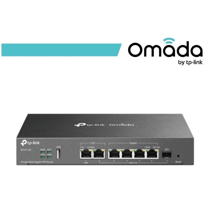 Omada Router VPN Multi-WAN con Porte 2.5G - ER707-M2 Omada Router VPN Multi-WAN con Porte 2.5G - ER707-M2
