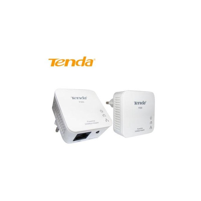 Tenda P200 Powerline Kit 2 Mini Adapter Up to 200Mbps