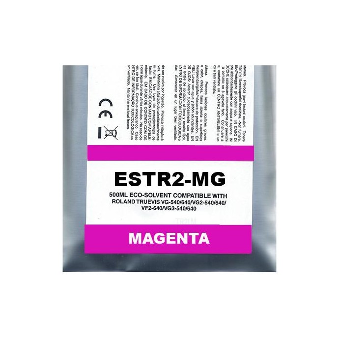 Magente Eco-Solvent Ink Bag Compa Roland TrueVIS SG2,VG2,VF2,SG3,VG3500ML Magente Eco-Solvent Ink Bag Compa Roland TrueVIS SG2,VG2,VF2,SG3,VG3500ML