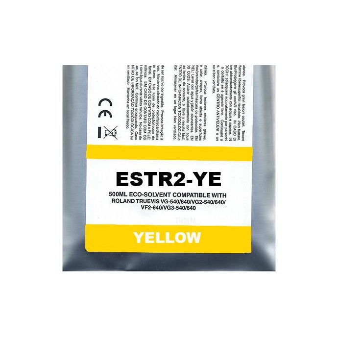 Yellow Eco-Solvent Ink Bag Compa Roland TrueVIS SG2,VG2,VF2,SG3,VG3500ML