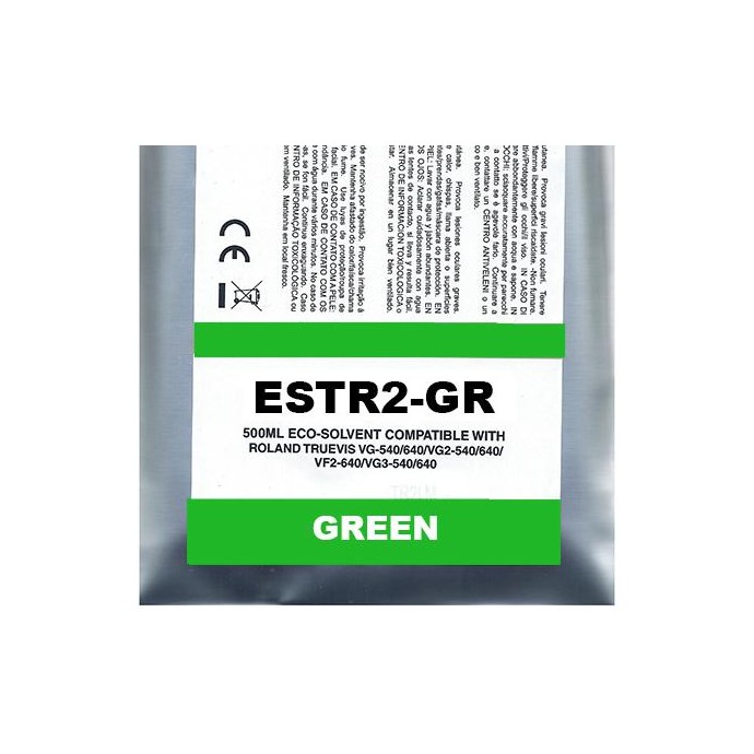 Green Pigment Eco-Solvent Ink Bag Compa Roland TrueVIS SG2,VG2,VF2,SG3,VG3500ML Green Pigment Eco-Solvent Ink Bag Compa Roland TrueVIS SG2,VG2,VF2,SG3,VG3500ML