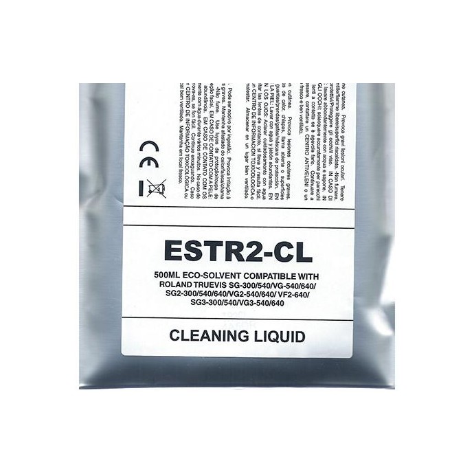 Cleaning Eco-Solvent Ink Bag Compa Roland TrueVIS SG2,VG2,VF2,SG3,VG3500ML Cleaning Eco-Solvent Ink Bag Compa Roland TrueVIS SG2,VG2,VF2,SG3,VG3500ML