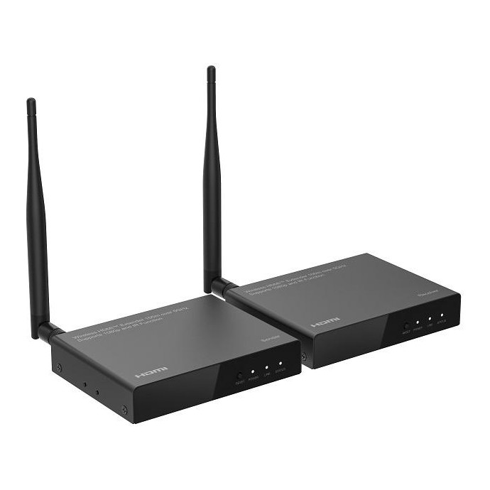 Kit TX-RX Extender HDMI, 100MT Wireless,1080p@60Hz, Loop-out Kit TX-RX Extender HDMI, 100MT Wireless,1080p@60Hz, Loop-out