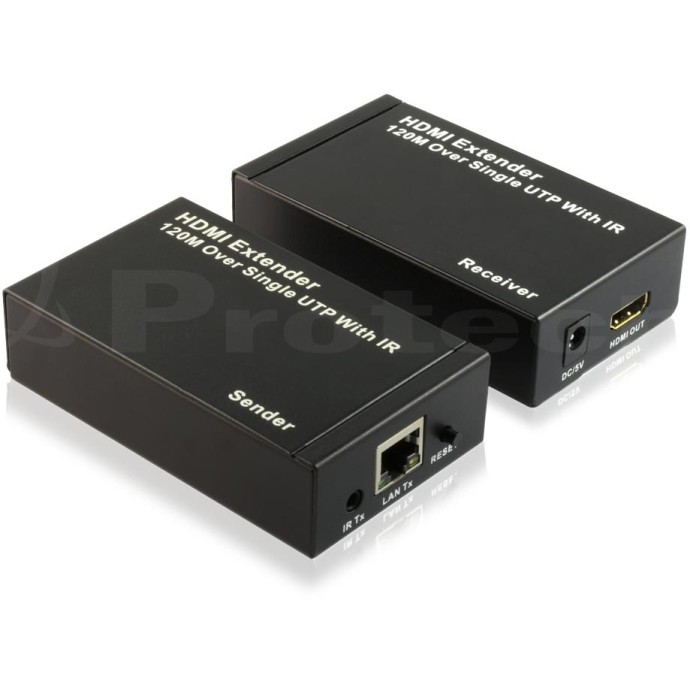 Kit TX-RX Extender HDMI, Over TCP/IP 120MT, (1:N) 1080p@60 Kit TX-RX Extender HDMI, Over TCP/IP 120MT, (1:N) 1080p@60
