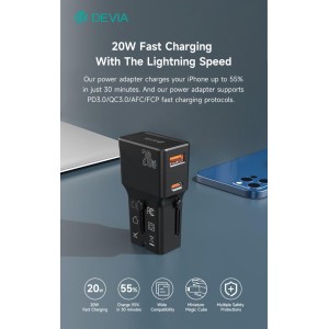 Caricatore 20W PD+QC MINI da Viaggio con Spine Universali