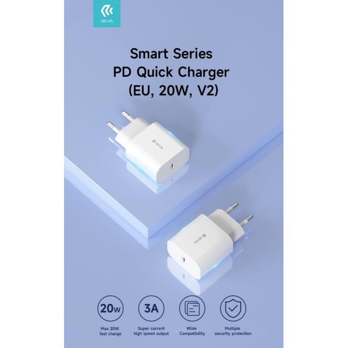 Carica Batterie Uscita Tipo-C carica rapida PD 20 Watt Carica Batterie Uscita Tipo-C carica rapida PD 20 Watt