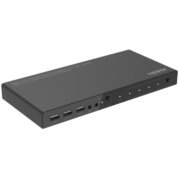 Switch 4x1 HDMI 2.0 18G 4k@60hz,KMA: Tastiera Mouse Speaker Switch 4x1 HDMI 2.0 18G 4k@60hz,KMA: Tastiera Mouse Speaker