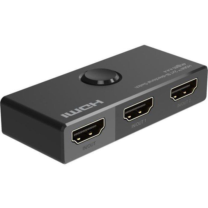 Switch HDMI 2x1, Splitter 1x2, 2 Bidirezionali, 4K@60hz Switch HDMI 2x1, Splitter 1x2, 2 Bidirezionali, 4K@60hz