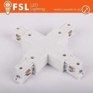 FSL Connettore Forma X per binario Trifase - Colore BIANCO