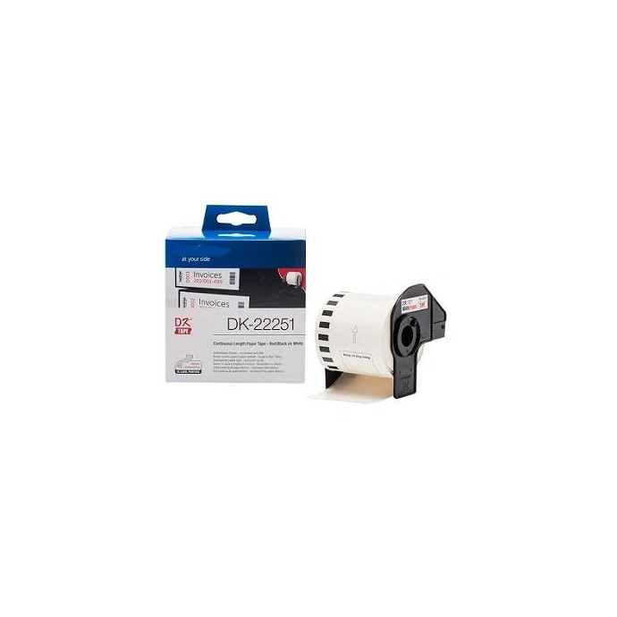 Black/Red 62mmX15Meter Compa Brother P-Touch QL800,810,820