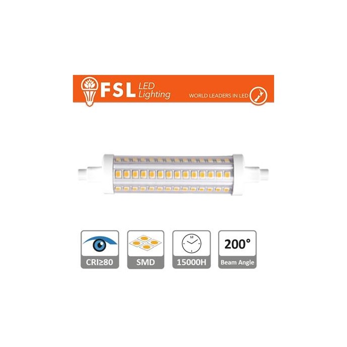 R7s - 9,5W 2700K 1160LM 200º 25*118mm CRI80 R7s - 9,5W 2700K 1160LM 200º 25*118mm CRI80