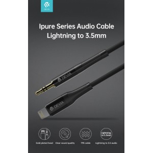 Cavo Audio placato oro da Lightning Apple a Jack 3.5mm L.1mt