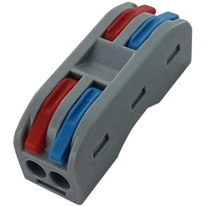 Connettore a leva per cavi 2 fori per lato - 30pz Connettore a leva per cavi 2 fori per lato - 30pz