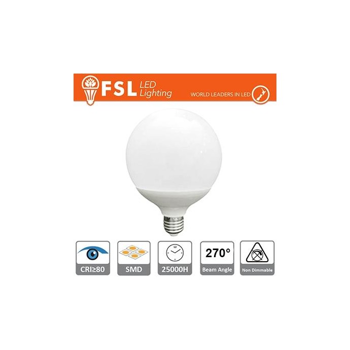 Lampada Globo Ø12cm - 24W 4000K E27 Lampada Globo Ø12cm - 24W 4000K E27