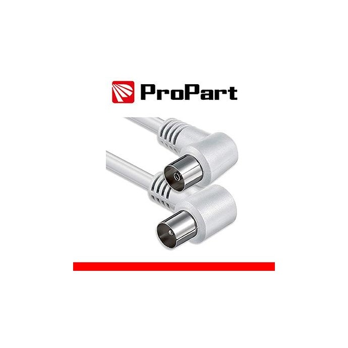 Cavo antenna TV IEC 5M SP-PR 90° BIANCO Cavo antenna TV IEC 5M SP-PR 90° BIANCO