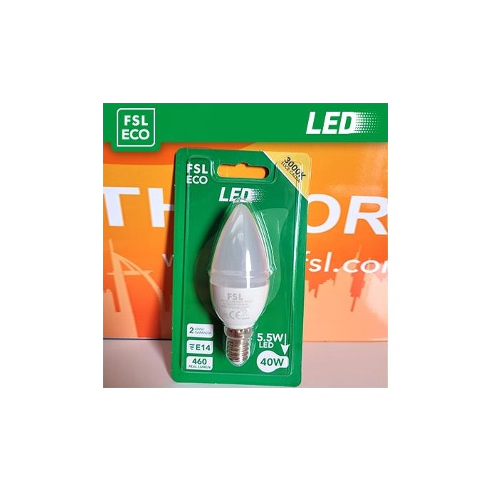 Lampada Oliva BLISTER - 5,5W 3000K E14 Lampada Oliva BLISTER - 5,5W 3000K E14