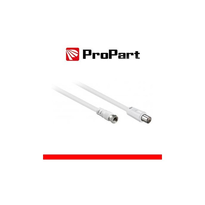 Cavo antenna TV IEC 1.5M SP - SP F Bianco Cavo antenna TV IEC 1.5M SP - SP F Bianco