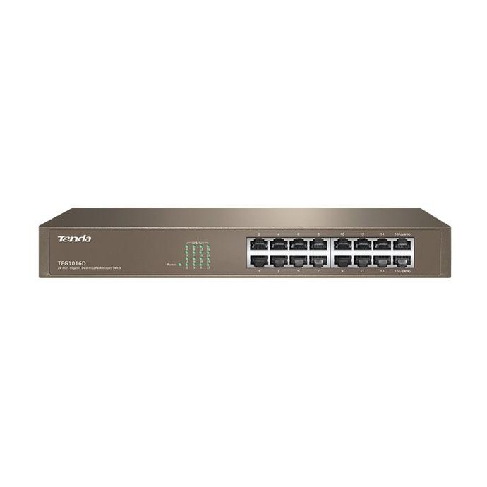 Switch TENDA TEG1016D 16 porte 10/100/1000MBPS 11'' Switch TENDA TEG1016D 16 porte 10/100/1000MBPS 11''