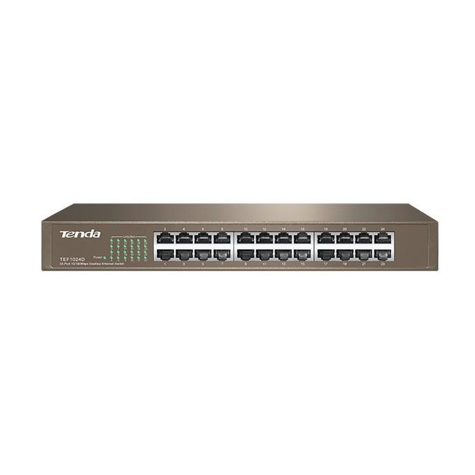 Tenda Switch 24 Porte 10/100 Metal case rack mountable PnP Tenda Switch 24 Porte 10/100 Metal case rack mountable PnP