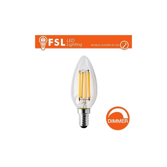 Lampada Filamento Oliva - 4W 2700K E14 400LM Dimmerabile Lampada Filamento Oliva - 4W 2700K E14 400LM Dimmerabile