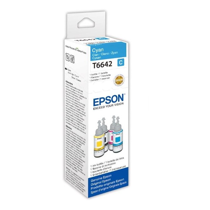 ECOTANK ORIGINALE T6641 FLACONE INCH.CIANO 70ML