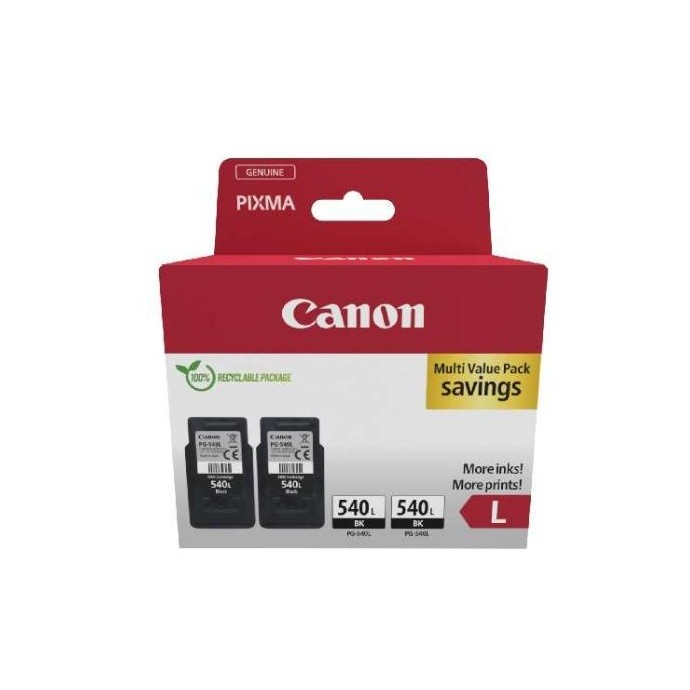 CARTUCCE ORIGINALE CANON CONFEZIONE DOPPIA NERO PG540L