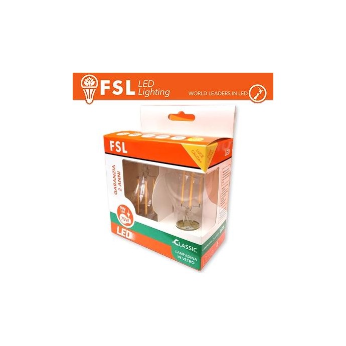 Lampada Goccia FILAMENTO: Confezione PROMO 2PACK - 9W 2700K Lampada Goccia FILAMENTO: Confezione PROMO 2PACK - 9W 2700K