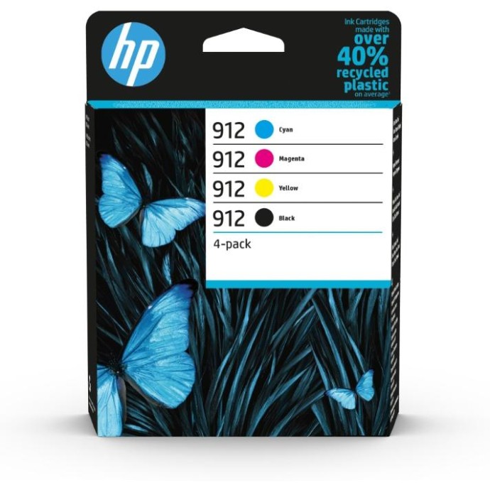 CARTUCCE ORIGINALE HP 912 CMYK ORIGINAL INK 4-PACK CARTUCCE ORIGINALE HP 912 CMYK ORIGINAL INK 4-PACK