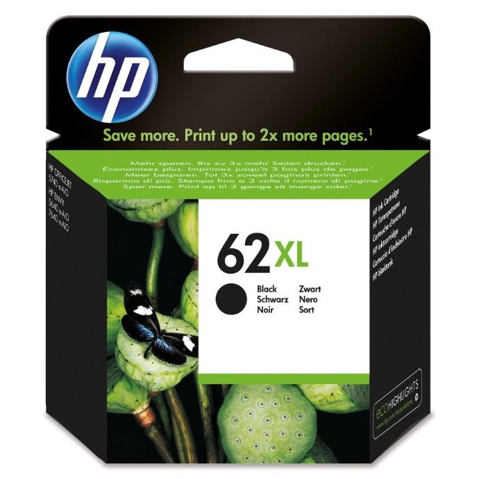 CARTUCCE ORIGINALE HP 62XL BLACK CARTUCCE ORIGINALE HP 62XL BLACK