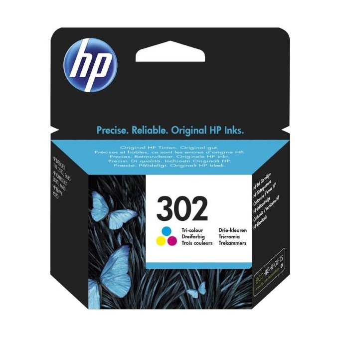 CARTUCCE ORIGINALE HP 302 TRI-COLOR 