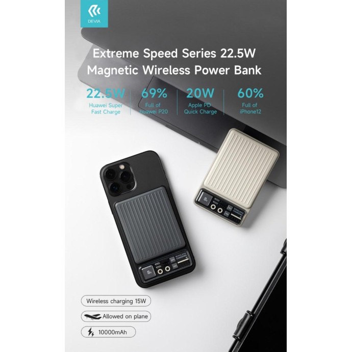 Power bank carica rapida 22.5w wireless magnetico 10.000mah Power bank carica rapida 22.5w wireless magnetico 10.000mah