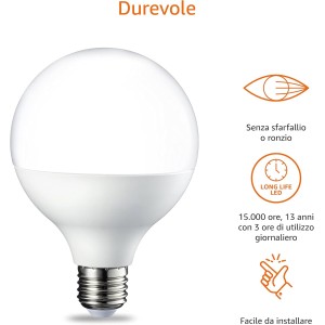 LAMPADINA LED GLOBO OPACA
