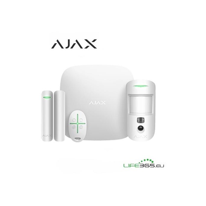 Ajax Kit di base con videocamera avanzato PLUS (StarterKit Cam Plus) bianco