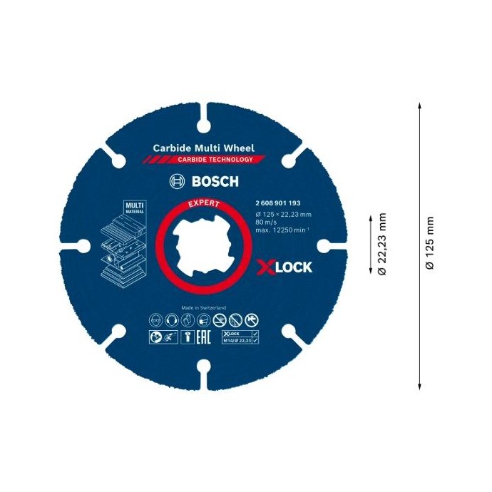 2608901193,disco da taglio universale Multi Wheel 125 mm