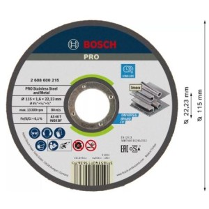 2608600215,Mola da taglio Expert for Inox piana  115x1,6 mm
