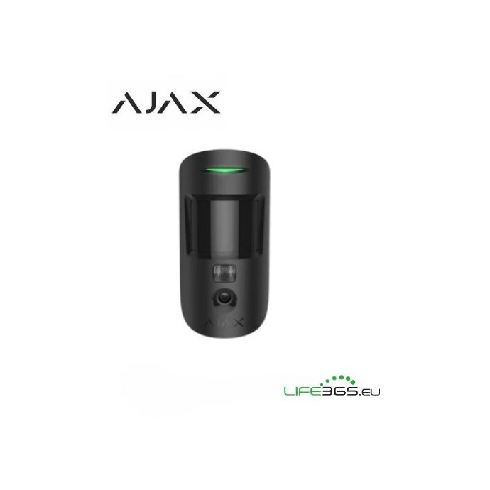 Ajax Sensore di movimento da esterno con fotocamera (MotionCam) da esterno nero