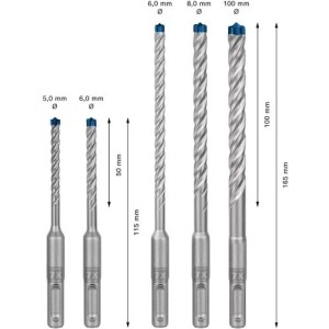 2608900197,Set punte SDS plus-7X, 5 pz