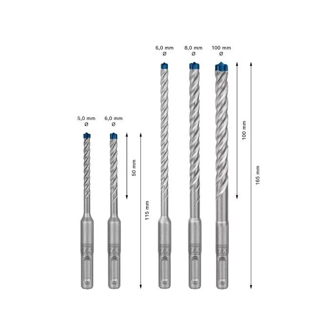 2608900197,Set punte SDS plus-7X, 5 pz