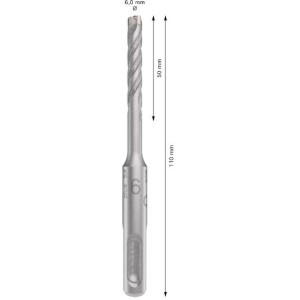 2608833777,Punta SDS plus-5X 6x50x110 mm