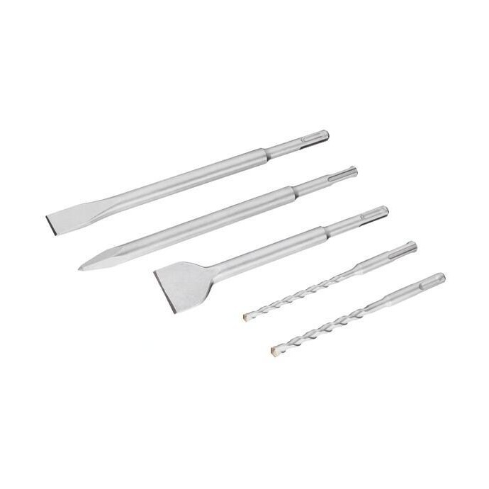 STA54400-XJ,Set 3 Scalpelli + 2 punte SDS-Plus