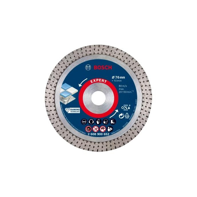 2608900652,Disco diamantato Expert HardCeramic 76 mm