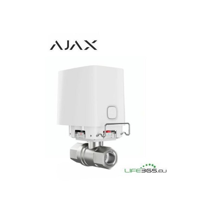 Ajax Valvola Smart wireless per interruzione Acqua [filettatura 3/4] bianca