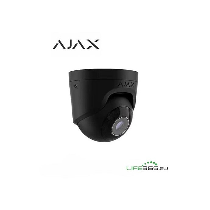 Ajax Telecamera Dome IP PoE (TurretCam) (5 Mp/2.8 mm) nero