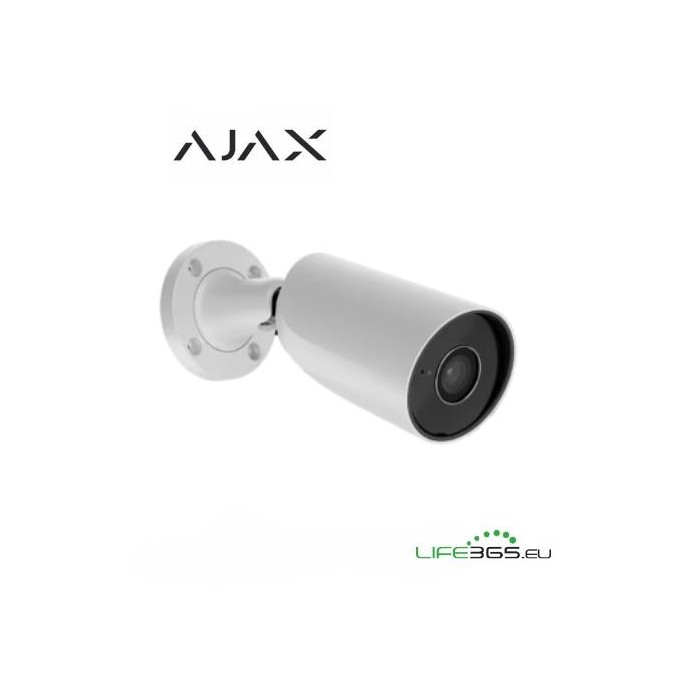 Ajax Telecamera Bullet IP PoE (BulletCam) (5 Mp/2.8 mm) bianco