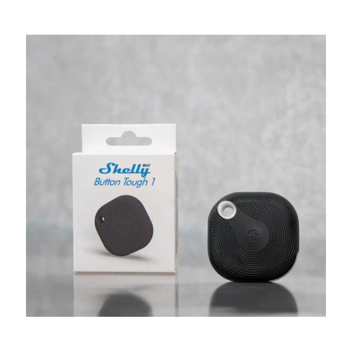 Shelly BLU Button Tough 1 Black - Pulsante Smart Bluetooth IP54 Nero