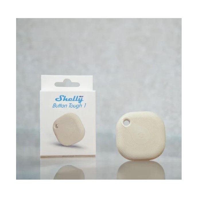 Shelly BLU Button Tough 1 Ivory - Pulsante Smart Bluetooth IP54 Bianco