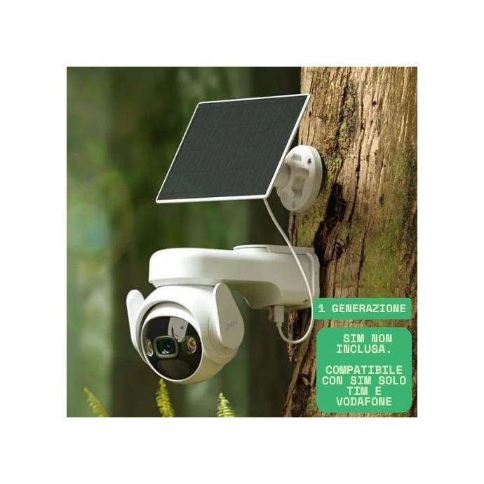 Imou Kit Telecamera Cell PT 4G 1Gen a batteria 2K 3Mp OUTDOOR 360°+ pannello sol