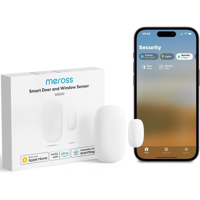 Meross Sensore Porte&Finestre Smart RF - Apple HomeKit Meross Sensore Porte&Finestre Smart RF - Apple HomeKit