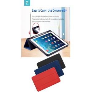 Cover a libro iPad Air 4 10.9' 2020 con supporto pencil Nera